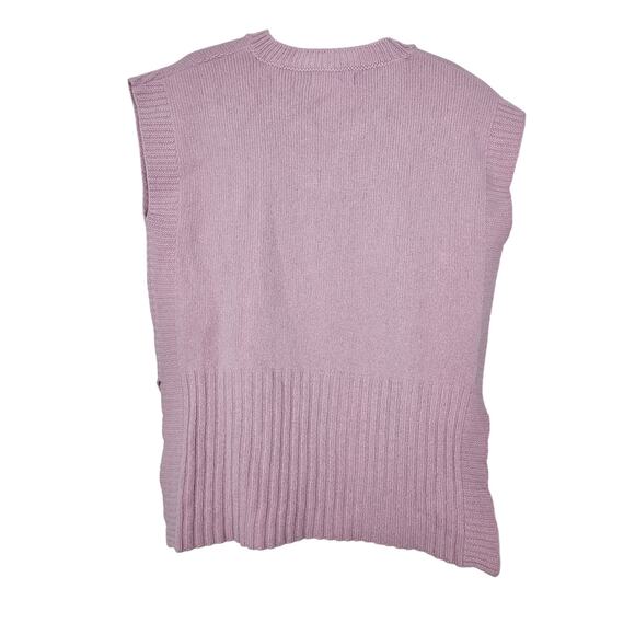 J. Peterman M Lavender Purple Virgin Wool Sweater Vest Shell Preppy Cottage - Picture 2 of 3
